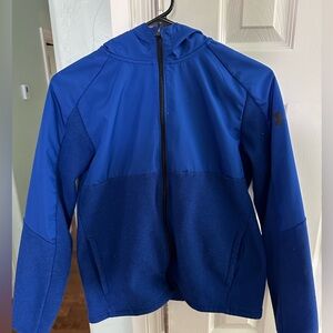Under Armour Blue Full Zip Light Jacket//Hoodie. Youth XL.